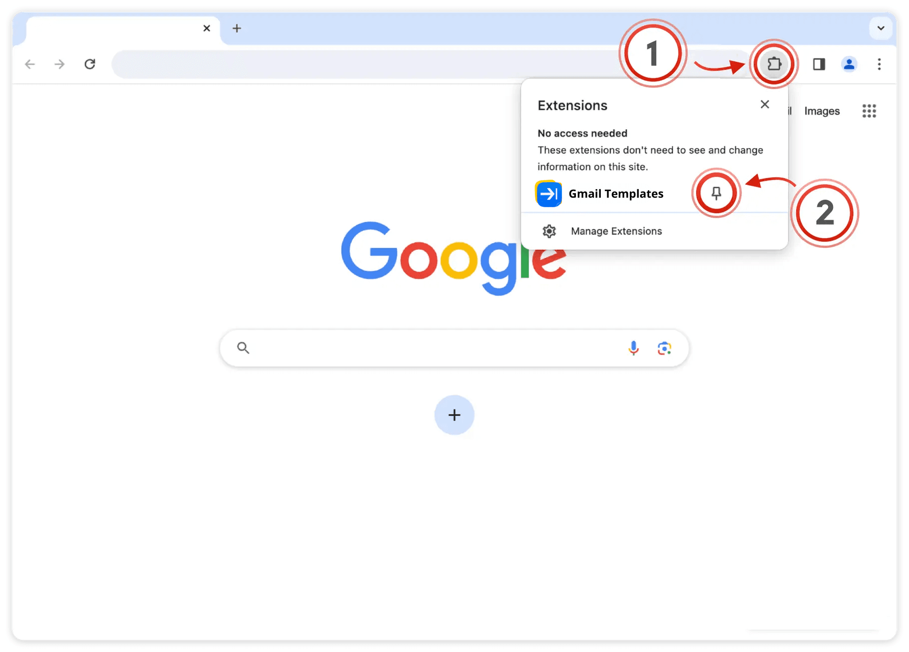 How to pin the extension